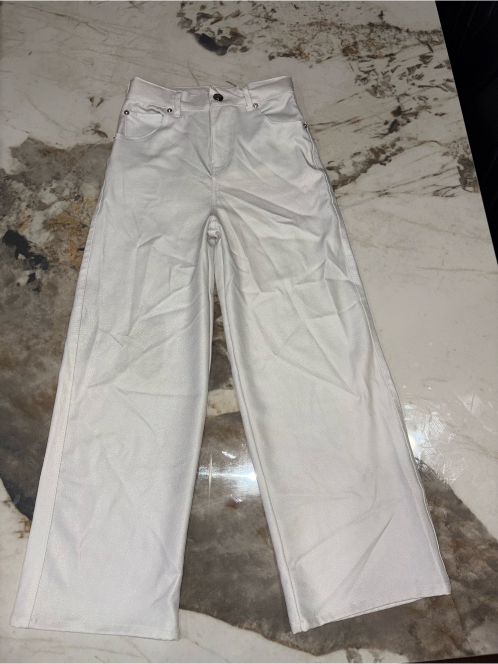 Kensie White Girls' Denim Bottoms